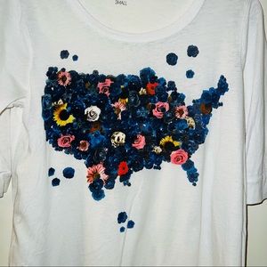 Dreamr Small White T-shirt Floral United States